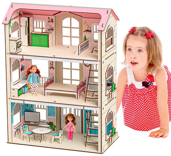 Кукольный домик с мебелью «Поместье» - фото 4884